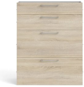 Natúr színű bútorelem - fiókok tölgyfa dekorral 84x105 cm Prima – Tvilum