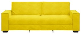 vidaXL 3 személyes sárga bársony kanapé 180 cm