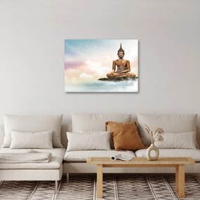 Kép - Buddha vigyáz a földre (70x50 cm)