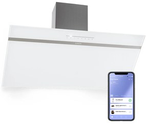 Klarstein Ava 90, Smart, páraelszívó, 90 cm, falra szerelhető, WiFi, A++, 515m³/h, érintőképernyő