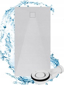 Zuhanytálca Téglalap Alakú 160x90 CM Fehér Smc Kompozit Teja