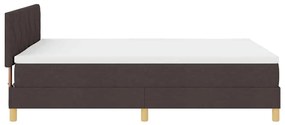 Boxspring ágy matraccal sötétbarna 160 x 200 cm szövet