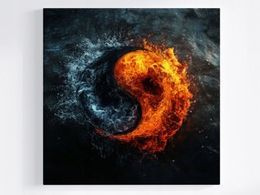 Poszter Yin Yang Tűz Víz Harmónia Egyensúly Zen 40x40