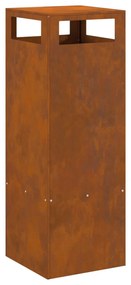 Tűzrakó Barna 35 x 35 x 100 cm időjárásálló acél