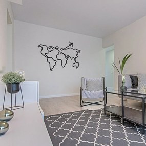 Designer fa világtérkép falra | WorldLines