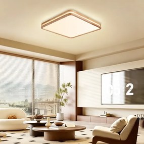 Brilagi - dimmelhető LED világítótest MOLINA SQUARE LED/80W/230V tölgy 60x60 cm + távirányító