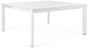 KONNOR II prémium bővíthető kültéri étkezőasztal - 160cm - fehér