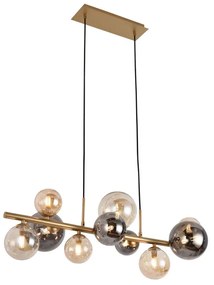 Zuma Line MD5918-10-EGN - Csillár zsinóron VILLA 10xG9/3,5W/230V arany