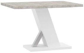 TORRE Étkezőasztal Fehér/Márvány Színben 138 cm