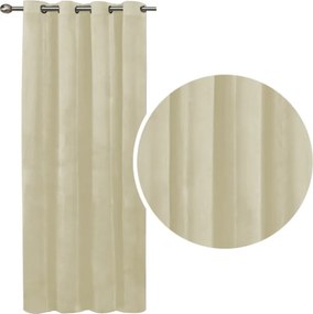 Velúr Függöny Imperial Velúr 140x250 magas, krémszínű