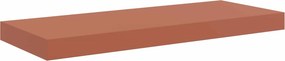 vidaXL Falpolc Falra szerelhető tárolóval Piros 60 x 23 x 4 cm Faanyag