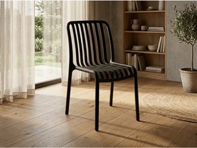 Műanyag szék TREGO, antracit színű