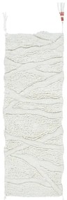 Fehér mosható kézi szövésű gyapjú futószőnyeg 70x200 cm Enkang Ivory – Lorena Canals
