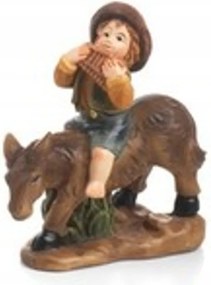 Betlehem dekorációs figura "Fiú a szamáron"- 7cm magas figurákhoz
