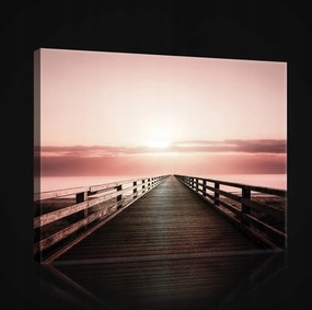 Vászonkép falikép képek móló tenger 100x75