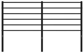 fekete fém fejtámla 135 cm