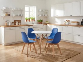 Kék KITO szék bükkfa lábakkal