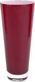 Üveg váza 38 cm piros Asa Glass