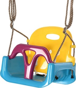 Outsunny 3-in-1 Baby Swing Kültéri, Gyerek Hinta Állítható Kötéllel, 120-180 cm Magasságban Állítható, Hintaszék 9 Hónapos Kortól, Beltéri Hinta | Aos