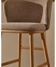 Világosbarna bárszék (ülésmagasság 65 cm) Ciselia – Kave Home