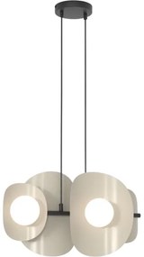 Kábellel függesztett csillár ELEMENTI 4xG9/8W/230V bézs