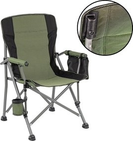 Leziter Comfort Plus karfás horgász szék pohártartóval zöld