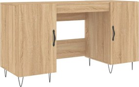 vidaXL sonoma tölgy színű szerelt fa íróasztal 140 x 50 x 75 cm