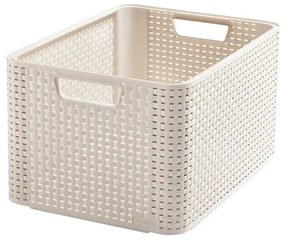 Krémszínű műanyag tárolódoboz 33x44x23 cm Style – Curver