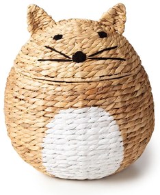 Natúr színű vízijácint játéktároló kosár ø 40x43 cm Cat – Compactor
