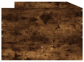 füstös tölgyszínű kisméretű egyszemélyes ágykeret 75 x 190 cm
