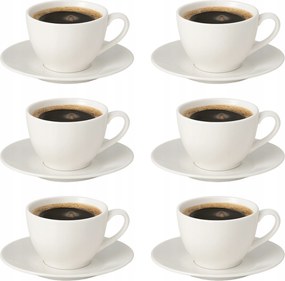 Kávés Desszertes Csésze Fehér Teáscsésze Szett Ambition 6