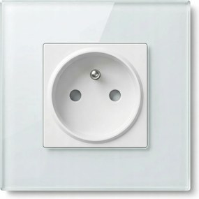 Aljzat tűvel Földelt szimpla fehér üveg Luuna