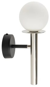Fali lámpa DAISY 1xG9/12W/230V fényezett króm/fekete/fehér