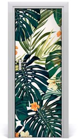 Ajtó méretű poszter Hawaii mintás 85x205 cm