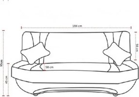 ANDROMEDA - kinyitható kanapé