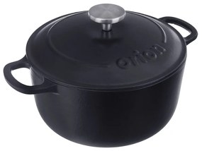 Indukciós tűzhelyhez alkalmas öntöttvas edény fedővel 3,3 l LITINA SMALT – Orion