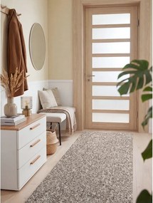 Szürke mosható futószőnyeg 80x240 cm Rocco Taupe – Elle Decoration