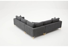 Sarokkanapé Berlunetta (antracit + arany). 1106791