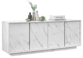 Carrara 4 ajtós komód fehér márvány 180cm