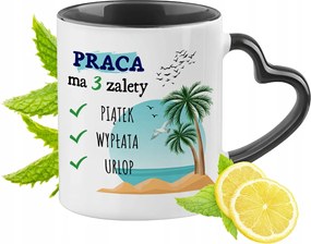 Vicces Bögre Fekete Szív Alakú Füllel Ajándék