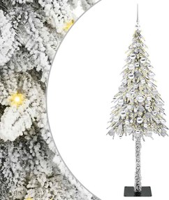 vidaXL Karácsonyfa 300 LED-del állvánnyal Fehér 180 cm PE és Acél