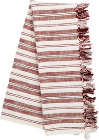 Terrakotta színű pamut takaró 150x200 cm Indira – Tiseco Home Studio