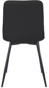 Fekete Eco-bőr Étkezőszék. BILI