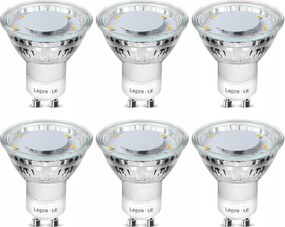 Energiatakarékos Led izzók GU10 4W=50W 325lm 2700K Meleg fehér 6db