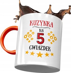 Narancssárga Bögre Unokatestvérnek Születésnapra Ajándék Nyomtatott Fotóval