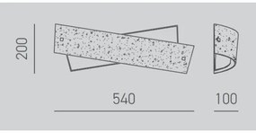 Gea Luce CAMILLA A M arg - Fali lámpa CAMILLA 4xE14/28W/230V 54 cm ezüst