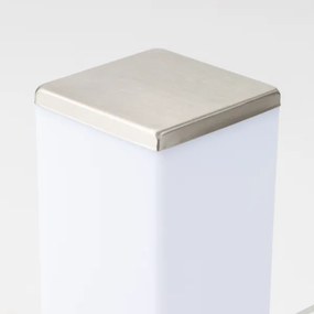 BRILAGI - Kültéri lámpa két Schuko aljzattal SCHUKO NOVA 1xE27/15W/230V 40 cm IP44 króm