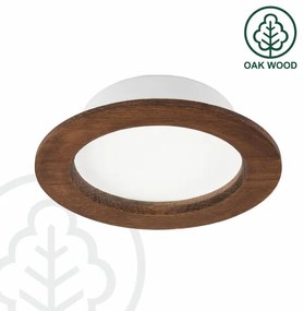LED mennyezeti lámpa WOODY SPOT LED/12,5W/230V 4000K cseresznye Ø16 cm