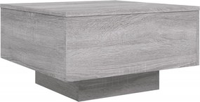 vidaXL szürke sonoma színű szerelt fa dohányzóasztal 55x55x31 cm