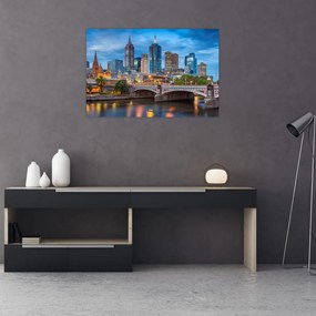 Melbourne város képe (90x60 cm)